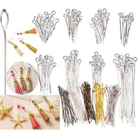 Diy Crafts 20 Gram, Bright Silver, Eye Pins For Jewelry Making - Jewelry Eye Pins, 20-Gauge Jewelry Findings Eye Pins Diy Jewelry Making Supplies, Different Lengths, Regu(20 Gram, Bright Silver)