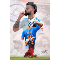 Virat Kohli Poster | Virat Kohli Sticker Poster | Virat Posters For Wall | Virat Kohli Sticker Wall | Virat Posters For Room | Virat Kohli Poster Rcb | Virat Kohli 3D Poster