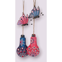 Aaryaovation Wooden Handicraft Decorative Wall Hanging (Set Of 2).