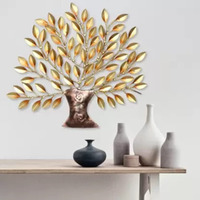 Decore Basket Small Leaf Tree Wall Decor (16 X 01 X 16 In)
