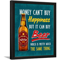 Chaka Chaundh  Bar Quotes Frame - Beer Quotes Frames - Bar Poster For Wall With Frame, Beer Quotes For Wall - Bar Photo Frames (14 X 11 Inches)  Composite Wood (Turquoise)