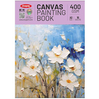 Anupam Canvas Painting Pad 100% Cotton Acrylic Gesso Primed With Acid Free Paper 10 Sheets 400 Gsm For Acrylic And Oil Painting (A3)