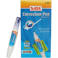 Saya Executive Correction Pen - High-Precision Liquid Ink Correction Tool For Instant Fixes - Ideal For Professional Use, School, And Office - Smooth Application, Quick Drying, And Ergonomic Design