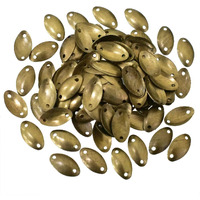 Embroiderymaterial Bean Shape Metal Sequins For Craft, Embroidery And Jewellery Making 100Gm (8 * 15Mm, Gold)