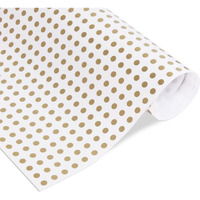 Itsy Bitsy Gift Wraps Golden Polka 20 X 30Inch 8 Sheets |Gift Papers For Packaging |Gift Covers Wrapper Roll | Colorful Wrapping Paper | 1 Designs X 8