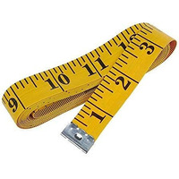 Spicado Traders Inch Tap Durable Soft 1.50 Meter 150 Cm Sewing Tailor Tape Body Measuring Measure Ruler Dressmaking - Multicolour (Pack Of 2)