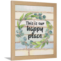 Chaka Chaundh - This Is Our Happy Place Wall Framed Posters - Home, Living Room Wall Decor Item - Family Wall Decor Item - (14 X 11 Inches)