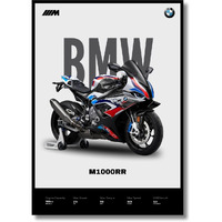 Bmw M1000Rr Poster | Superbike Bmw Poster | Unframed Matt Superbike Poster | Bmw Bike Posters A3 Size (42 X 30 Cm) | Bmw Motorrad Bikes Poster For Wall, Home, Bedroom, Living Room Decoration