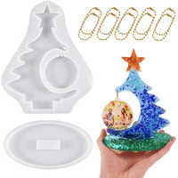 Hasthip Diy Christmas Tree Resin Art Kit With Unique Photo Frame Design - Durable Silicone Material, Easy Demolding, Creative Festive Decor & Personalized Gift Idea