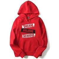 Adro Men's Cotton Hooded Hoodie (H20-M-Dba-Rd_Red_2Xl)