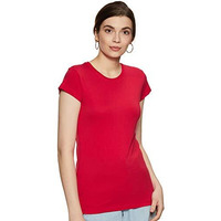 Rupa Softline Women's Plain Regular Fit T-Shirt (Sltrn10Lolipop_Multicoloured Xl)