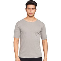 Rupa Jon Men's Striped Regular Thermal Top (Jon Rhfs Vest_Grey 2Xl)