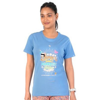 Rupa Colors Playsure Printed Cotton Blended Round Neck Women's T-Shirt, Short-Sleeve, Pack Of 1