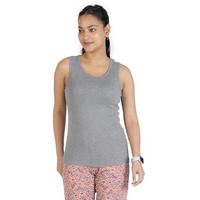 Rupa Colors Playsure Solid 100% Combed Cotton Rib Fabric, Women's Tank Top, Sleeveless Pack Of 1
