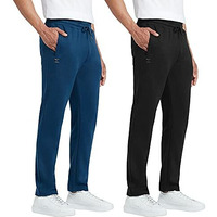 Xyxx Athleisure Men's Cotton Track Pants - Relaxed Fit, Ultra Smooth, Sweat Absorbent Code Loungewear With Zippered Pockets, Perfect Ankle Length, Drawcord Closure