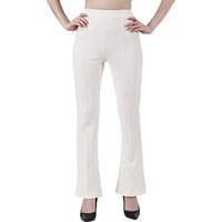 Leriya Fashion Women's Regular Trousers (Lf-Tr-702-S) White