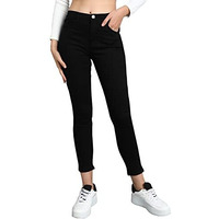 Nifty Women's Denim Stretchable Slim Fit Black Jeans (Jean_1393C_Blk_32_Black_32)