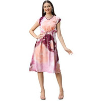 Leriya Fashion One Piece Dress For Women| Midi Dress For Women| Birthday Dress For Women (Small, Purple)