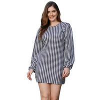 Leriya Fashion Party Dresses For Women Choker Multicolor Bodycon Mini Wrap Dress (Small, Black)