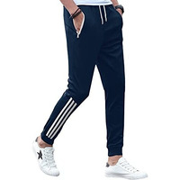 Eyebogler Mens Casual Wear Cotton Track Pant Blue