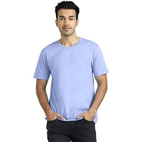 Xyxx Men's Supima Cotton Iconique T-Shirt - 4X Softer Than Cotton, Loungewear For Men With Superior Colour Retention. (M; Iceberg Blue)