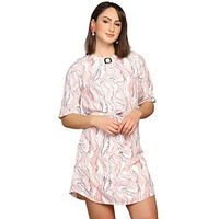 Leriya Fashion One Piece Dress For Women| Midi Dress For Women| Birthday Dress For Women (Large, Orange)