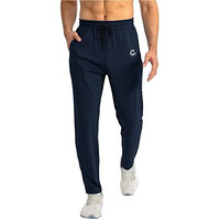 Eyebogler Solid Track Pants For Men Navy Blue