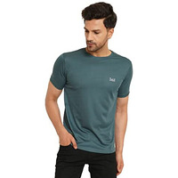 Lookmark Men's Stylish Polyester T-Shirt(Mt16-Green-M)