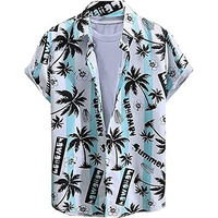 Lookmark Men's Cotton Blend Stitched Printed Half Sleeve Shirt(Printed Shirt Niko-S)