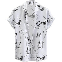 Lookmark Casual Cotton Blend White Color Shirt For Men Shirt For Men(Shirt 47-Xl_New)