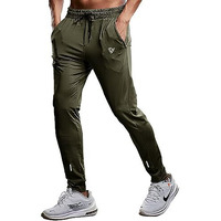 Eyebogler Mens Regular Fit Full Elastic Track Pant Green