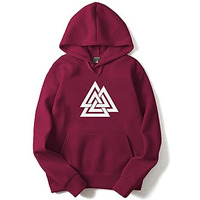 Adro Men's Cotton Neck Hooded Sweatshirt (H21-M-Tkt-Mr_Maroon_S)