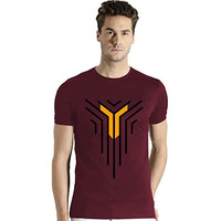 Adro Men's Graphic Design Printed T-Shirts (Rnr-M-Lnl-Mr_Maroon_M)