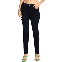 Nifty Women's Denim Stretchable Slim Fit High Waist Jeans (1393N_Cblu_28_Carbon_Blue_28)