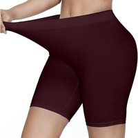 Kyda Women's Anti Bacterial Cycling Shorts, Under Skirt Biker Shorts, High Waist Stretchable Yoga Shorts & Gym Workout Skin Fit Shorties(Maroon_M)