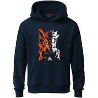 Adro Mens Hoodies With Naruto Uzumaki Anime Printed, 100% Cotton 340Gsm Warm & Soft Fabric. (H23-M-Nrr-Nb_Navy_S)