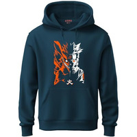Adro Mens Hoodies With Naruto Uzumaki Anime Printed, 100% Cotton 340Gsm Warm & Soft Fabric. (H23-M-Nrr-Sb_Teal_M)