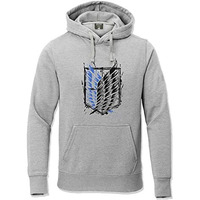 Adro Men's Cotton Neck Hooded Sweatshirt (H22-2-Winn-Gr_Grey_2Xl)