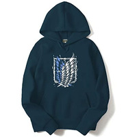 Adro Men's Cotton Neck Hooded Sweatshirt (H22-2-Winn-Sb_Teal_Xl)