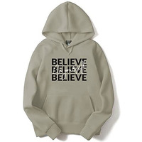 Adro Believe In Your Self Printed Hoodie/Sweatshirt For Men (H22-M-Inv-Ch_Beige_L)