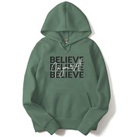 Adro Men's Cotton Neck Hooded Sweatshirt (H22-M-Inv-Pt_Pista_L)