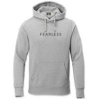 Adro Fearless Printed Hoodie/Sweatshirt For Men (H22-M-Frl-Gr_Grey_Xl)