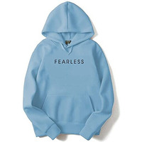 Adro Men's Cotton Neck Hooded Sweatshirt (H22-M-Frl-Sk_Skyblue_M)
