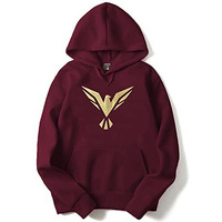 Adro Men's Cotton Neck Hooded Sweatshirt (H20-Gl-Bir-Mr_Maroon_L)