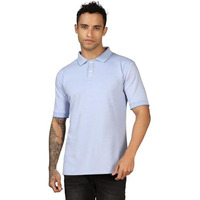 Leriya Fashion T Shirt For Men || Men T-Shirt || Men Polo T-Shirt || Men Plain T-Shirt || V-Neck Collar Tshirt (Xx-Large, Blue)