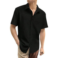 Leriya Fashion Textured Shirts For Men || Regular Fit Casual Shirt For Men || Shirt For Men|| Men Stylish Shirt || Men Fancy Shirt || (Xx-Large, Midnight Black) Lf-Ms-6151