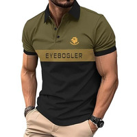 Eyebogler Regular Fit Polo Neck T-Shirt Green