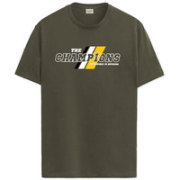 Adro Men's Graphic Printed 100% Cotton T-Shirt - Regular Fit, Printed T-Shirts For Men (Rn24-Cmp-Ol_Olive_Xl)