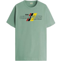 Adro Men's Graphic Printed 100% Cotton T-Shirt - Regular Fit, Printed T-Shirts For Men (Rn24-Cmp-Pt_Pista_S)