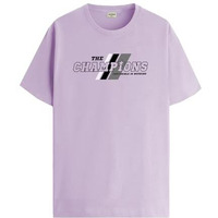 Adro Men's Graphic Printed 100% Cotton T-Shirt - Regular Fit, Printed T-Shirts For Men (Rn24-Cmp-Pu_Purple_Xl)